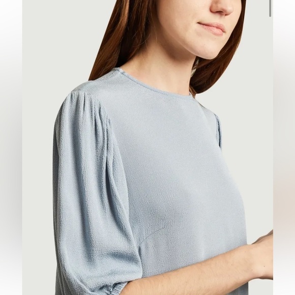 Samsoe Dress Dusty Blue Knee Length Aram S/S XL - Picture 15 of 15